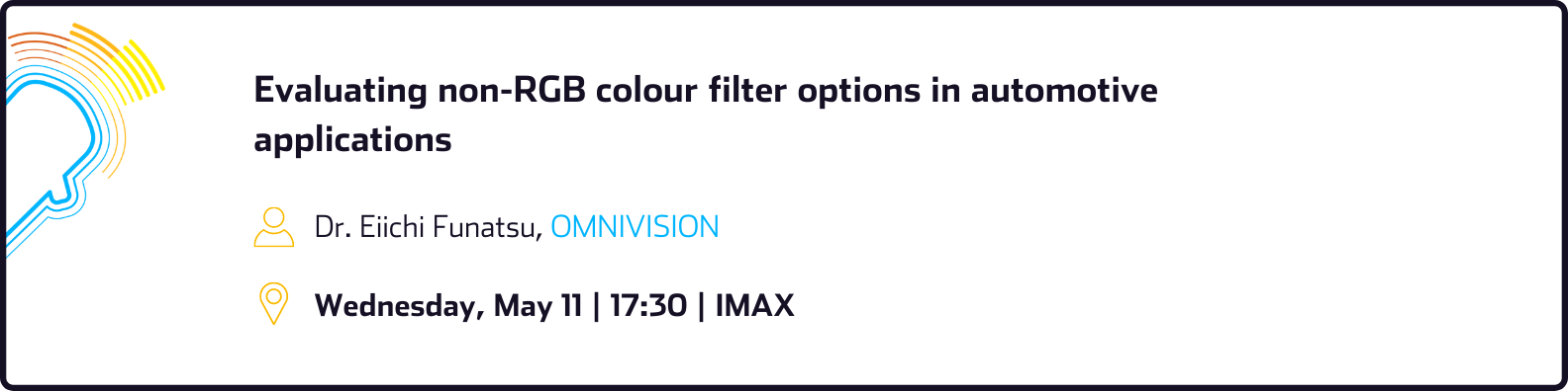 non RGB colour filter options in automotive applications banner