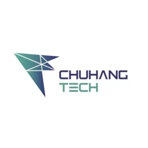 "Logo of Chuhang Tech with a geometric bird-like design and text."