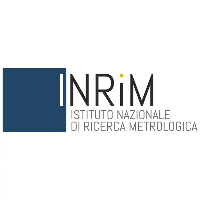 Logo of INRIM, Istituto Nazionale di Ricerca Metrologica, featuring a blue square and text.