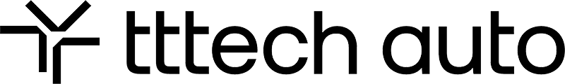 Logo of TTTech Auto featuring an emblem and the text 'tttech auto'