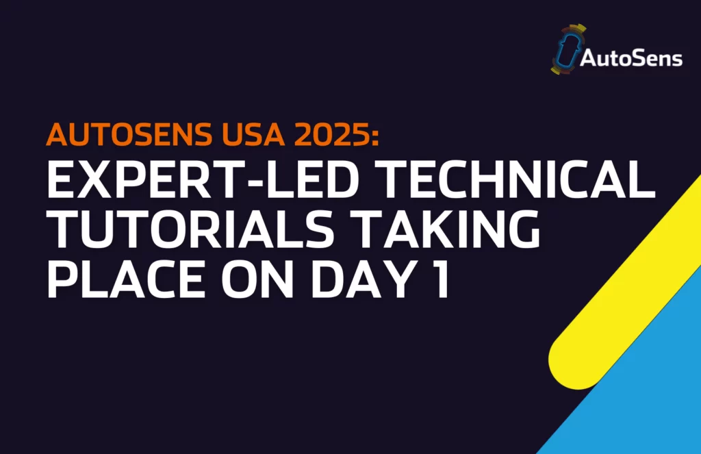 AutoSens USA Tutorials Announced