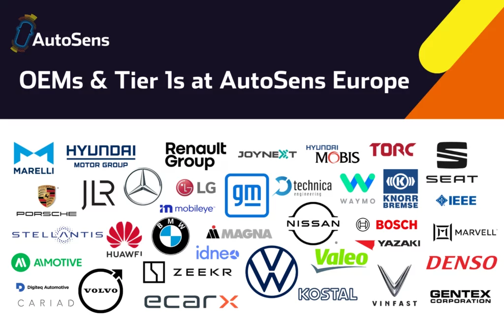 OEM and Tier 1's attending AutoSens Europe 2025