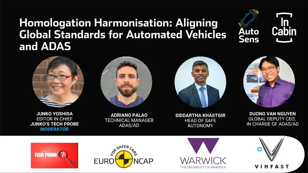 Panel Discussion Homologation Harmonisation Aligning Global Standards for Automated Vehicles and ADAS 1