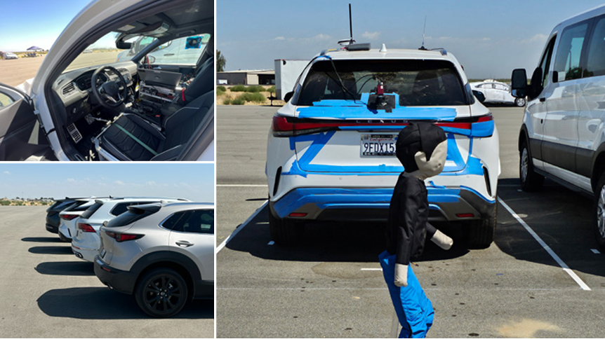 AAA ADAS Pedestrian detection image