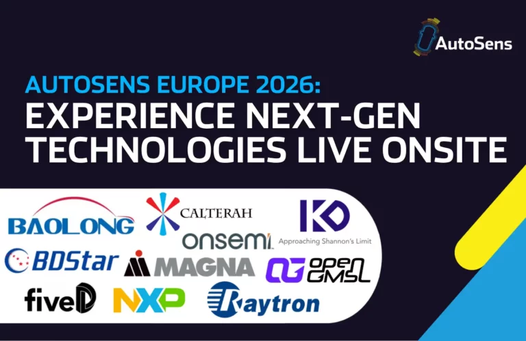 Cutting-edge demos at AutoSens Europe 2026